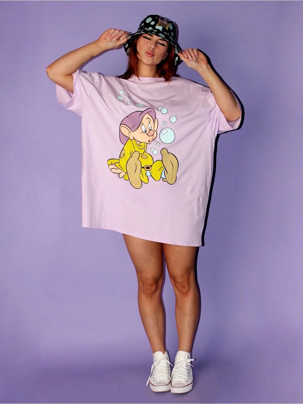 Cakeworthy Disney Graphic Dopey T-Shirt Dress
